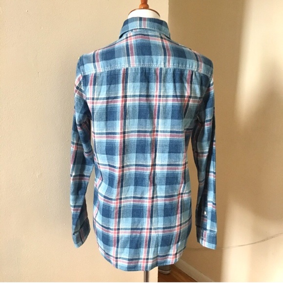 Faherty Seasons Work Shirt Plaid Flannel - Picture 6 of 8